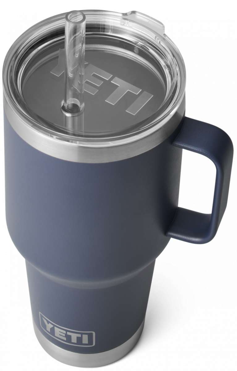 Yeti Rambler 35 oz. Straw Mug - A large, insulated tumbler with a built-in straw and lid.