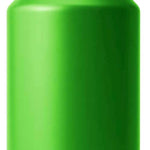 Yeti Rambler 64 oz. Bottle Chug - A green water bottle with a black lid and handle on top.