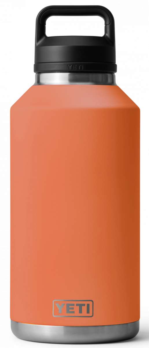 Yeti Rambler 64 oz. Bottle Chug - A large, insulated bottle with a handle and chugging lid.
