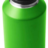 Yeti Rambler 64 oz. Bottle Chug - A green water bottle with a black lid and handle on top.