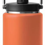 Yeti Rambler Half Gallon Jug - A large, insulated jug with a screw-top lid and handle on top. It is mostly silver in color.