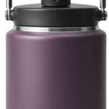 Yeti Rambler Half Gallon Jug - A large, insulated jug with a screw-on lid and handle on top. It is primarily white with silver hardware.