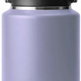 Yeti Rambler One Gallon Jug - A large, insulated jug with a screw-top lid and handle on top. It is primarily white with silver hardware.