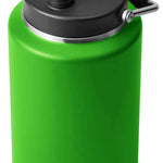 Yeti Rambler One Gallon Jug - A large, insulated jug with a screw-on lid and handle on one side. It is primarily white with silver hardware.