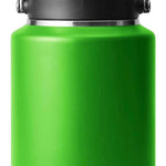 Yeti Rambler One Gallon Jug - A large, insulated jug with a screw-top lid and handle on top. It is mostly green with silver hardware.