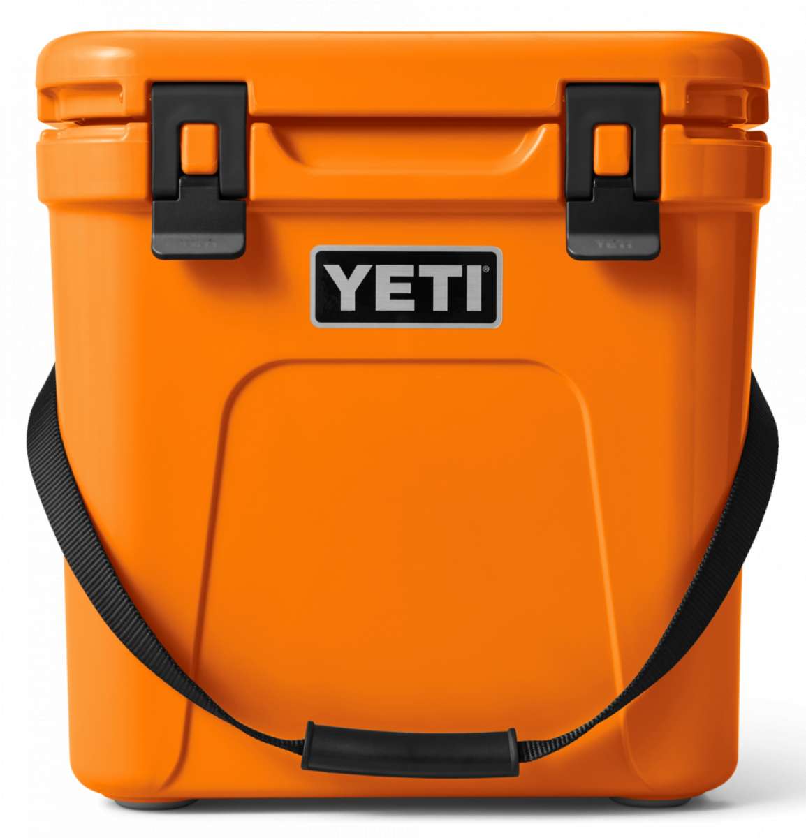 Yeti Roadie 24 Hard Cooler - A compact, portable cooler with a stainless steel handle and rubberized grip on top.