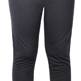 Hot Chillys Juniors' Pepper Skins Bottom Baselayer - A black baselayer with a pepper skin pattern on the front and back, featuring a solid-colored waistband.