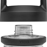 Yeti Rambler Bottle Chug Cap - A black plastic cap with a handle on top and ridges around the edge.